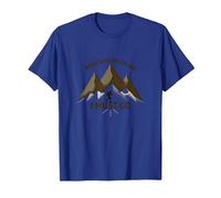 Le Montagne Chiamano Che Devo Andare - Adventurer's Creed Maglietta, Uomo, Blu Reale, 3XL