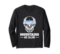 Le Montagne Chiamano Sci da Snowboard per Sport Invernali Maglia a Manica
