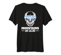 Le Montagne Chiamano Sci da Snowboard per Sport Invernali Maglietta Premium