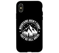 Le montagne non sono divertenti, sono aree di collina Campeggio Papà scherzo Custodia per iPhone X/XS