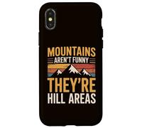 Le montagne non sono divertenti, sono aree di collina Campeggio Papà scherzo Custodia per iPhone X/XS