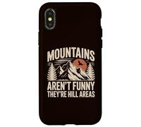 Le montagne non sono divertenti, sono aree di collina Campeggio Papà scherzo Custodia per iPhone X/XS