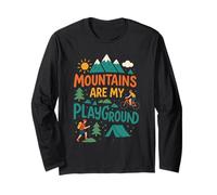 Le Montagne Sono Il Mio Parco Giochi Escursioni Campeggio Ciclis Maglia a Manica