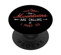 Le montagne stanno chiamando e io devo andare - Backpacker Hiker PopSockets PopGrip Adesivo