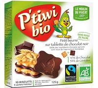 Le Moulin du Pivert P'Tiwi Biscotti Ricoperti con Tavoletta di Cioccolato al Latte - 125 gr