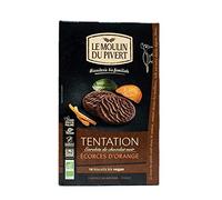 LE MOULIN DU PIVERT Tentazioni all'arancia ricoperti con cioccolato fondente bio 135gr
