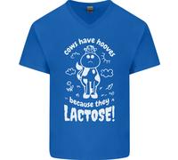 Le Mucche Hanno Zoccoli Perché Mancano Di Dita T-Shirt In Cotone A V Per Uomo