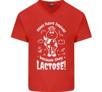 Le Mucche Hanno Zoccoli Perché Mancano Di Dita T-Shirt In Cotone A V Per Uomo