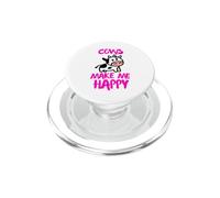 Le mucche mi rendono felice - Funny Farmer mucca PopSockets PopGrip per MagSafe