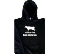 Le Mucche Sono Meglio del Felpa con Cappuccio Simpatica