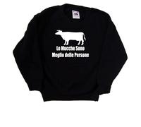 Le Mucche Sono Meglio delle Per Felpa Bambino Simpatica