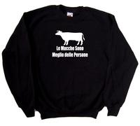 Le Mucche Sono Meglio delle Persone Felpa Simpatica