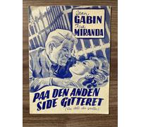 Le mura di Malapaga Jean Gabin Isa Miranda 1949 Danish Movie Program