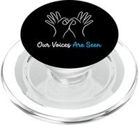 Le nostre voci sono viste interprete della lingua dei segni americana PopSockets PopGrip per MagSafe