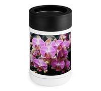 Le orchidee possono raffreddare 340 g isolato in acciaio inossidabile Cooler può coprire il supporto per bevande in acciaio inossidabile regali per uomini donne compleanno Natale