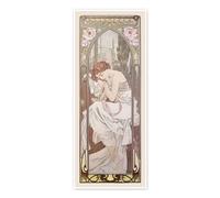 Le ore del giorno - Riposo notturno Poster di Alfons Mucha 50 x 120 cm Quadri Decorazione per pareti