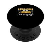 Le oscillazioni sono il mio linguaggio d"amore Divertente Theremin Thereminist PopSockets PopGrip Adesivo