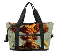 Le palle da baseball della borsa di borsone di viaggio, borsa di notte di fine settimana espandibile, borse impermeabili dell'ospedale del totalizzatore della palestra di sport, Multicolore 19, taglia