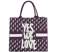 Le Pandorine Shopping GRANDE Bella Melanzana Tessuto Jaquardato Fall Winter 25/26