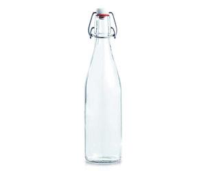 Le Parfait 4108 - Bottiglia Swing Top da 0,5 L, in Vetro, Trasparente