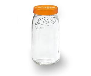 Le Parfait à Vis Bocal A Vite da 3L Tappo Arancio, 3 L