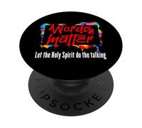 Le parole contano Lascia che lo Spirito Santo parli PopSockets PopGrip Adesivo