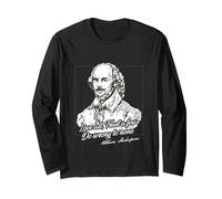 Le Parole di Saggezza di Shakespeare Amanti della Letteratura Inglese Maglia a Manica