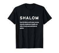 Le Parole ebraiche Shalom Possono la Pace Essere con Te Maglietta
