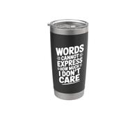Le parole non possono esprimere quanto non mi importa Bicchiere termico in acciaio inox doppia parete