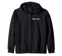 Le Parole Sono DURE Felpa con Cappuccio