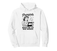 Le Password Mi Fanno Dire Cattive Parole Umoristiche Divertenti Felpa con Cappuccio