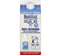 Le Pe Marseillais | Maxi ricarica di sapone liquido con azione antibatterica (750 ml mattone) - Ricarica di sapone liquido per bottiglia pompa - Sapone per mani con olio essenziale di salvia