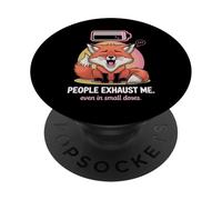 Le persone divertenti introverse mi scaricano anche in piccole dosi PopSockets PopGrip Adesivo
