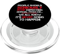 Le persone dovrebbero seriamente smettere di aspettarsi umorismo Detto divertente PopSockets PopGrip per MagSafe