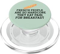 LE PERSONE FRANCESE SONO COSÌ HARDCORE MANGIANO DOLORE PER LA COLAZIONE Meme PopSockets PopGrip per MagSafe
