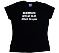 Le persone grasse sono diffic Maglietta Donna Simpatica