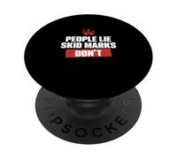 Le persone mentono i segni di slittamento non è divertente ufficiale di pattuglia autostradale PopSockets PopGrip Adesivo