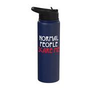 Le persone normali mi fanno paura Stainless Steel Insulated Water Bottle