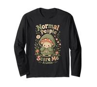 Le Persone Normali Mi Spaventano Un Po Fungo Maglia a Manica