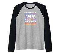 Le Persone parlano di Me alle Mie Spalle e Sono Fantastico Maglia con Maniche Raglan