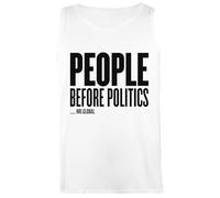 Le Persone Prima della Politica Canotta T-Shirt Senza Maniche da Donna Bianca