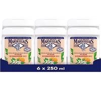 Le Petit Marseillais | Crema da Doccia Extra Morbida alla Bio Foglia d'Arancio (confezione da 6 flaconi da 250 ml) - Gel doccia con il 92% di ingredienti di origine naturale - Flacone completamente