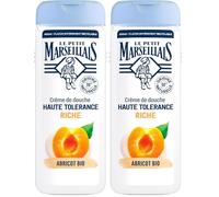 Le Petit Marseillais | Crema doccia ad alta tolleranza ricca albicocca biologica (flacone da 400 ml) - 98% di ingredienti di origine naturale - Gel doccia per pelli secche e sensibili