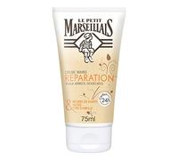 Le Petit Marseillais, Crema Mani Riparazione Pelle Danneggiata e Secca (tubo da 75 ml) - Crema riparatrice al burro di karitè, aloe e cera d'api - Cura delle mani comfort 24 ore