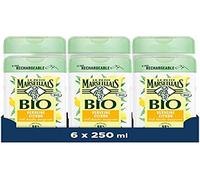 Le Petit Marseillais | Gel doccia Energizzante Bio Verbena Limone (confezione da 6 flaconi da 250 ml) - 98% di ingredienti di origine naturale e pH neutro per la pelle - Confezione riciclabile e
