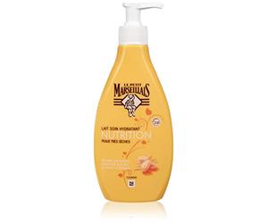 Le Petit Marseillais - Latte idratante per pelle molto secca Karité / Mandorla / Argan pompa da 250 ml, 1 unità