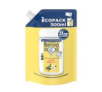 Le Petit Marseillais | Ricarica Crema Doccia Extra Dolce Latte di Vaniglia Bio (Ecopack da 500 ml) - 92% di ingredienti di origine naturale - pH neutro per la pelle e senza coloranti