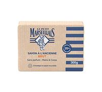 Le Petit Marseillais | Sapone all'antico crudo senza profumo (pane da 300 g) - Sapone solido mani e corpo con 99% ingredienti di origine naturale - Confezione in carta riciclabile
