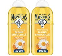 Le Petit Marseillais Shampoo biondo soleggiato (flacone da 300 ml) - Shampoo senza silicone per capelli biondi a castano chiari - 98% ingredienti di origine naturale per una lucentezza ottimale