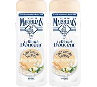 Le Petit Marseillais - Trattamento Doccia Surgras Latte di Riso & Fiore di Gelsomino - Il Rituale Douceur (flacone da 400 ml) (Confezione da 2)